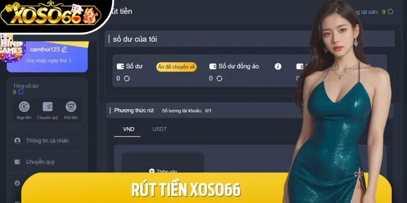 Rút Tiền Xoso66 - Chi Tiết Cách Thức Giao Dịch Đơn Giản 2 Chọn chức năng rút tiền