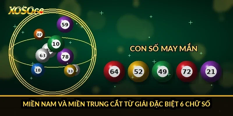 Miền Nam và miền Trung cắt từ giải đặc biệt 6 chữ số