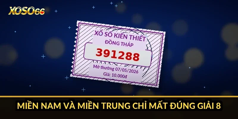Miền Nam và miền Trung chỉ mất đúng giải 8