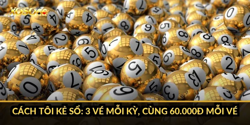 Cách tôi kẻ sổ: 3 vé mỗi kỳ, cùng 60.000đ mỗi vé